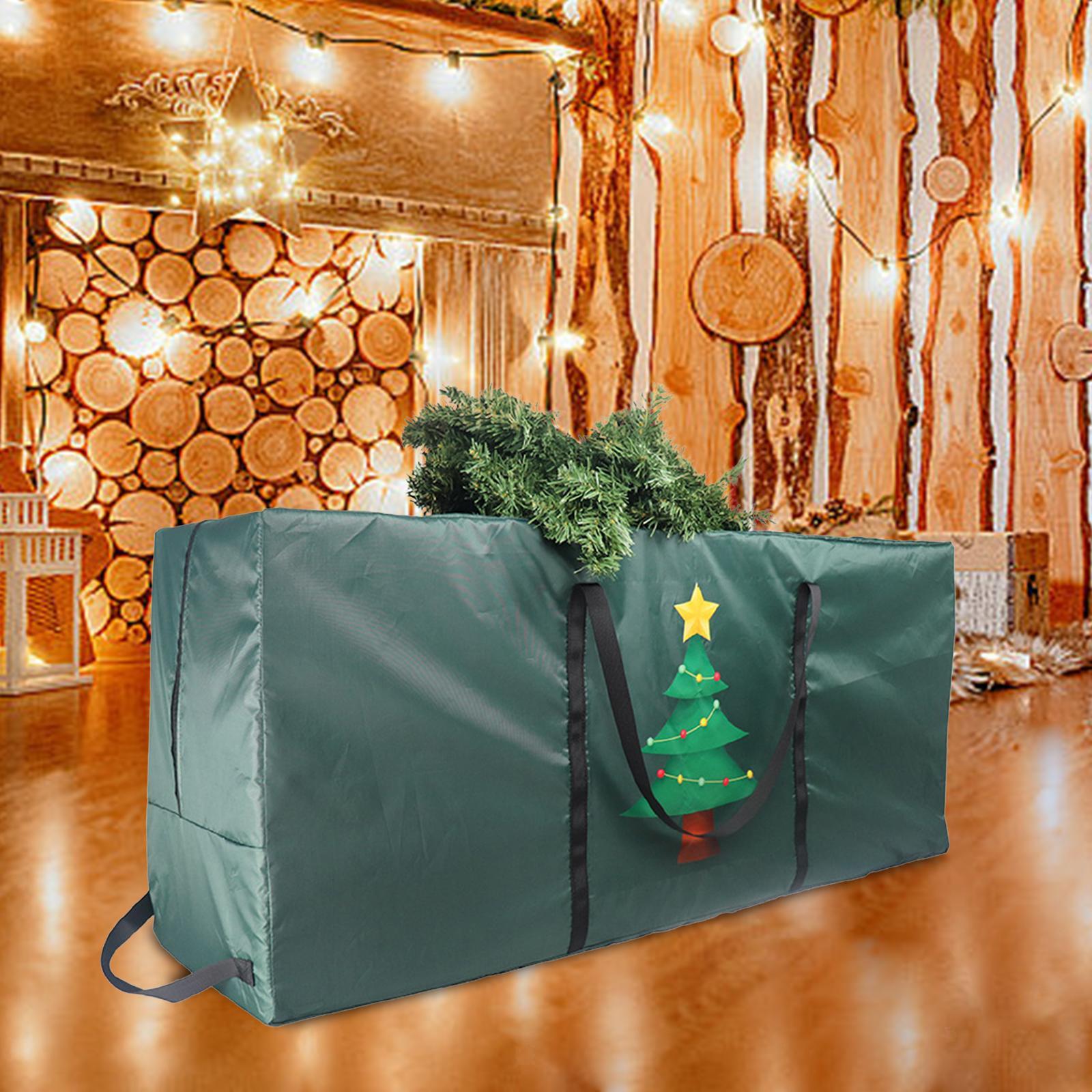 Sac de rangement pour sapin de Noël, sac de rangement étanche pour sapin de Noël artificiel, anti-poussière, Oxford 210D, 122 x 38 x 51 cm - 8