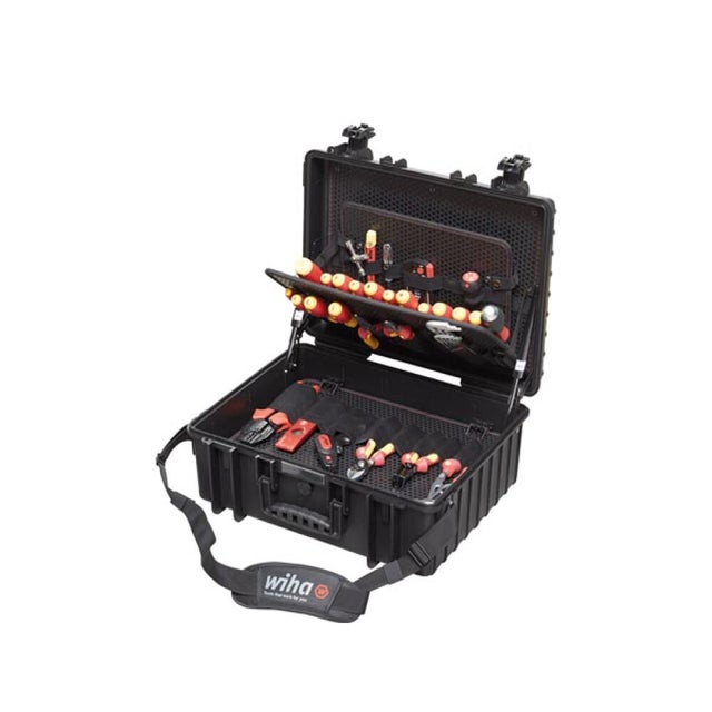 Wiha Jeu d'outils électricien Competence XL Mélangé, 80 pcs dans un coffret (40523)