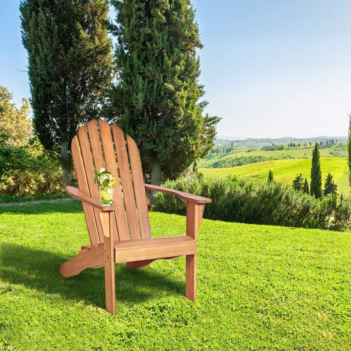 Sedia da Giardino, Poltrona per Balcone e Cortile, Sedia Moderna - Main Image