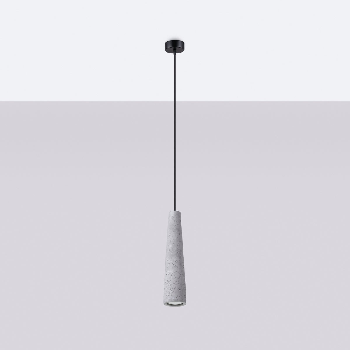 Lampa wisząca ZYNTRIA beton LED 4000K - 8x8x125cm Sollux