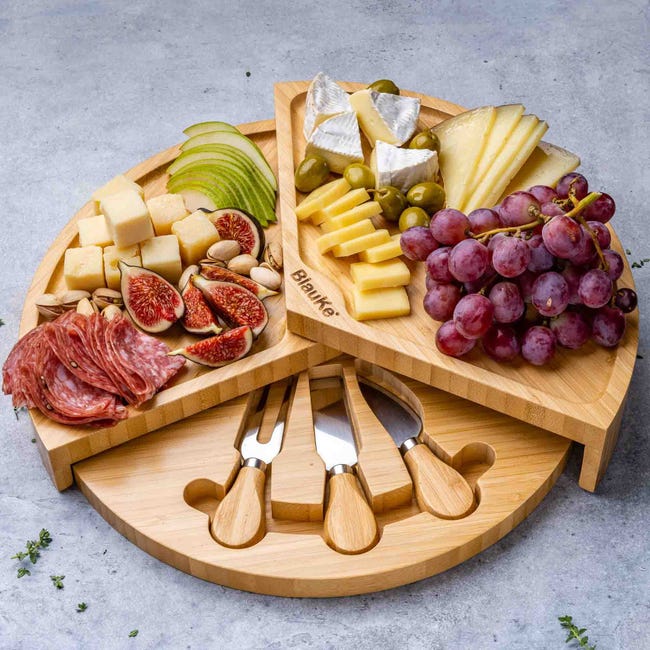 Hsei 2 taglieri in legno di acacia con manico in legno di salumi, grande paletta per intagliare burro, formaggio, carne, frutta, pizza, pane (manico classico Hsei 2 taglieri in legno di acacia con manico in legno di salumi, grande paletta per intagliare burro, formaggio, carne, frutta, pizza, pane (manico classico