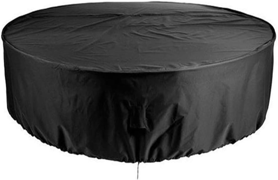 Pokrowiec ochronny na meble ogrodowe, gruby i wodoodporny okrągły pokrowiec na stół ogrodowy, odpowiedni do mebli ogrodowych i tarasowych.