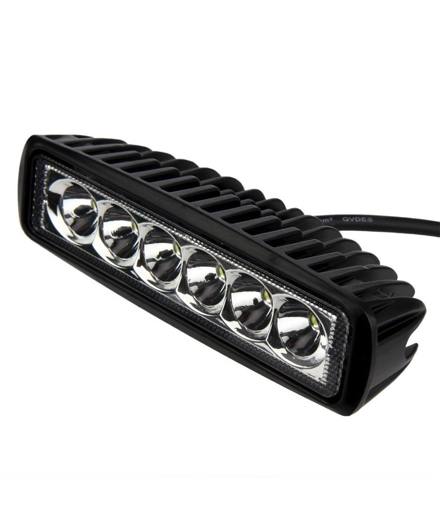 Trade Shop - Faro Lampada Supplementare Profondita' Per Auto Fuoristrada 12v 6 Led 18w Ip68 - - 6