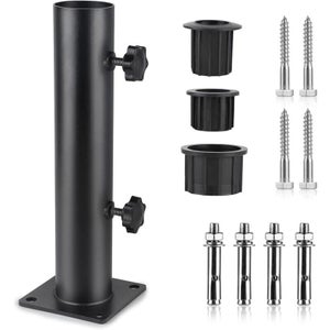 Base De Parasol Ronde Avec Roues - Support 38-48mm - 13kg - Résine Et Métal