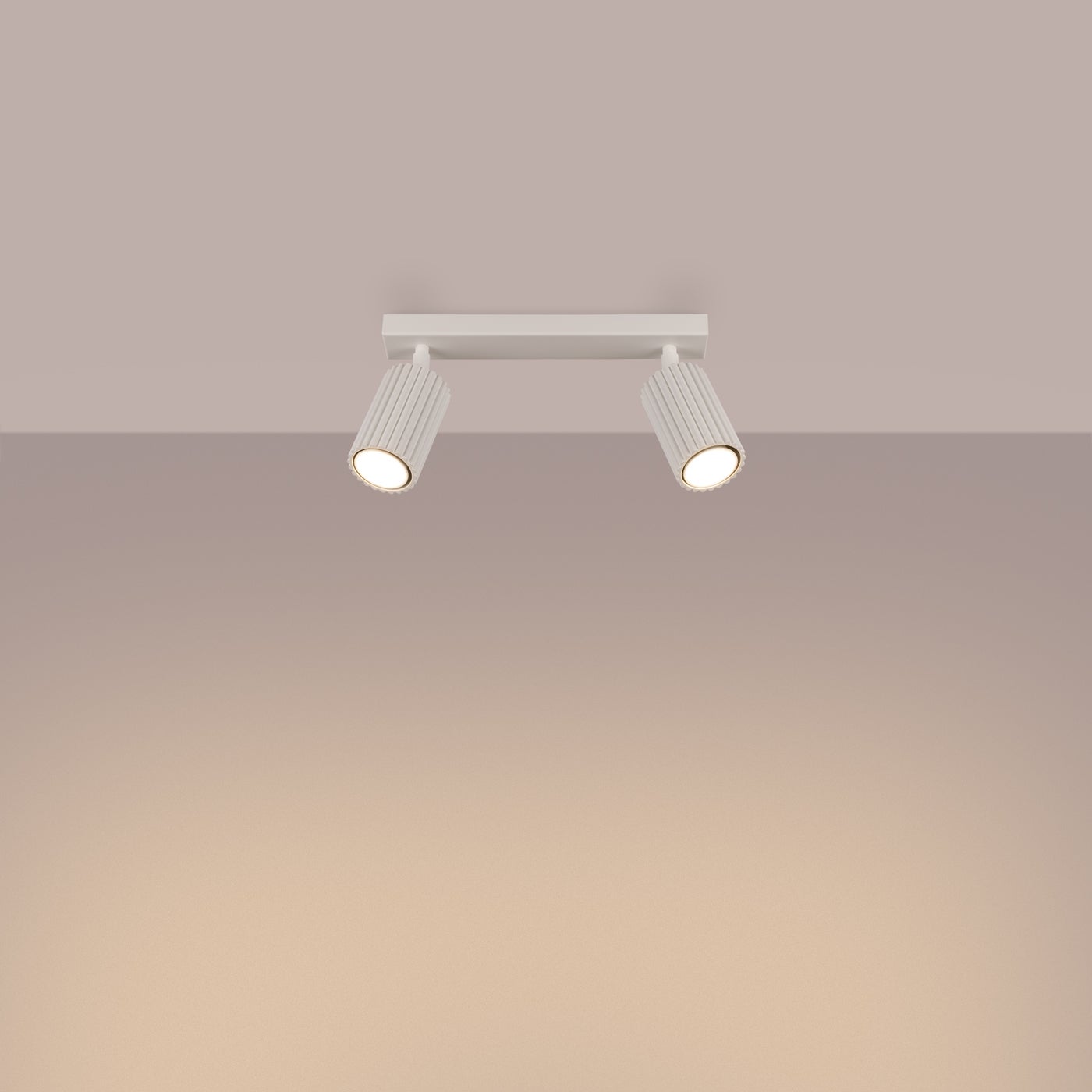 Plafon GLOOW 2 beżowy LED 3000K - 30x6.5x16.5cm Sollux