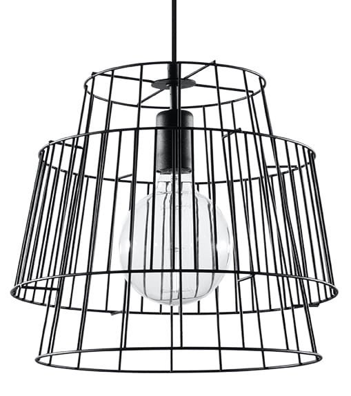 Lampa sufitowa wisząca Gate czarna 1xE27x60W wym: 130 x 35 x 35 cm metal Sollux Lighting