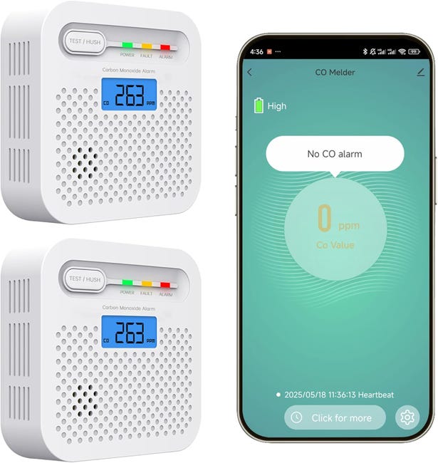 NOUS E12 - Détecteur de monoxyde de carbone Zigbee NOUS E12 - Détecteur de monoxyde de carbone Zigbee