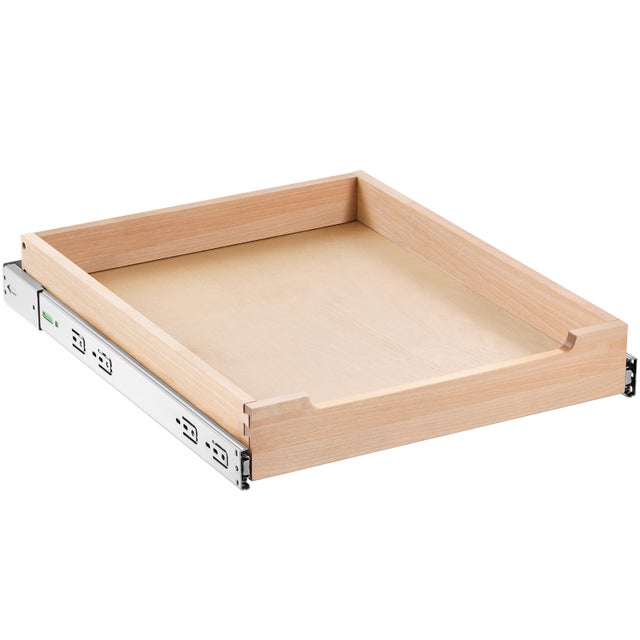 Organiseur d'armoire coulissant SucceBuy Étagère à fermeture douce de 43,2 cm large x 53,3 cm de profondeur pour cuisine, garde-manger, salle bain