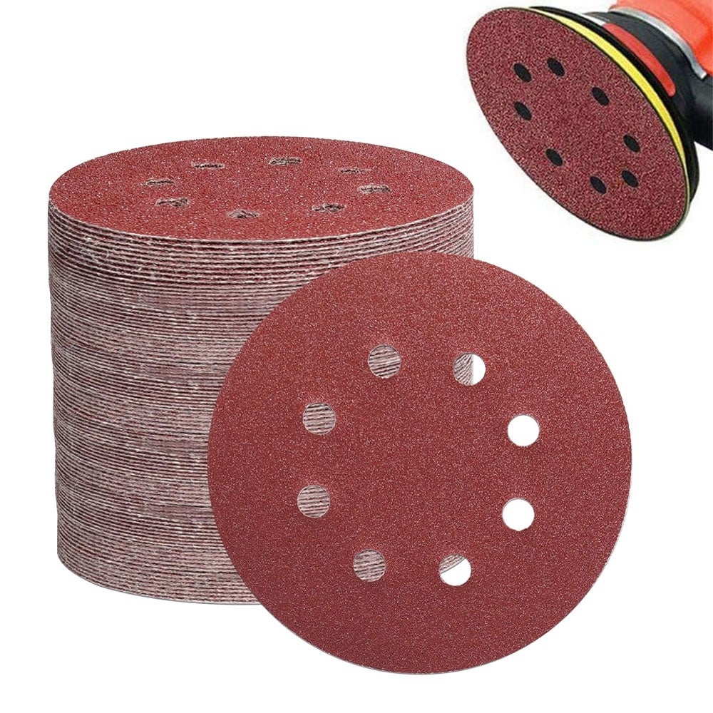 Lot De 30 Disques à Poncer Ronds 125 Mm - Grains 800 à 2000, 8 Trous, Flocage, Pour Meuleuse D'angle