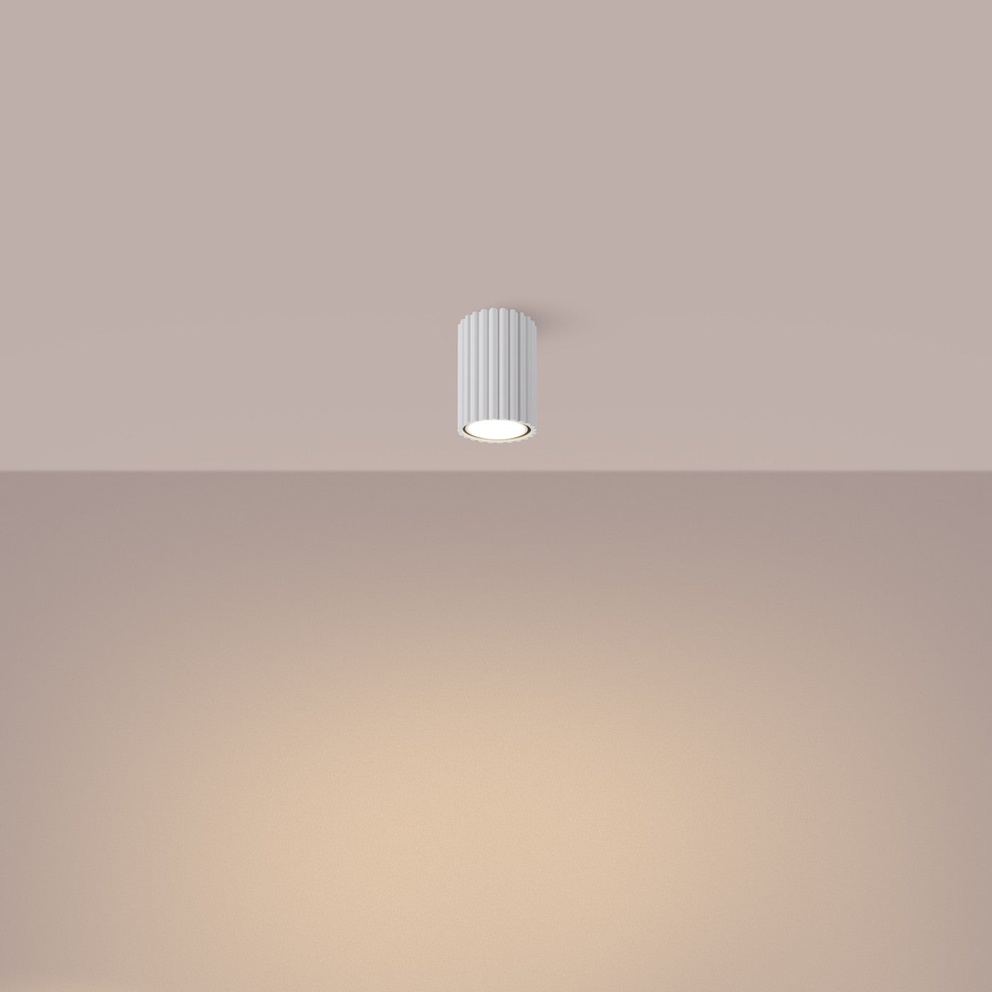 Reflektor sufitowy spot natynkowy Karbon okrągły biały 1xGU10x10W wym: 10 x 6,5 x 6,5 cm aluminium Sollux Lighting - 3