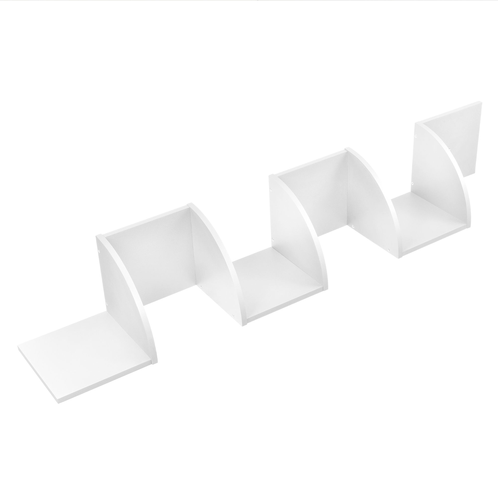 Étagère murale Lysaker blanc mat 123 x 20 x 20 cm [en.casa] - 3