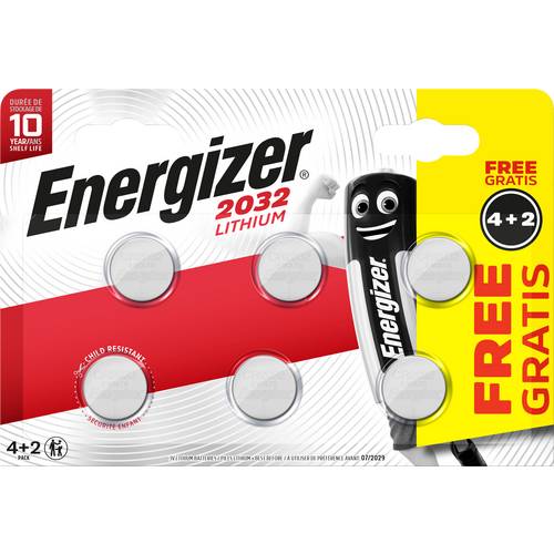Paquete De 4 + 2 Pilas De Botón De Litio Cr2032 / DL2032 Ultimate, 3 V - 3