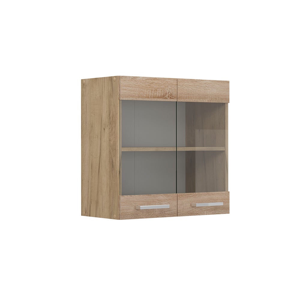 Vicco Szklana szafka kuchenna R-Line, Sonoma, 60 cm