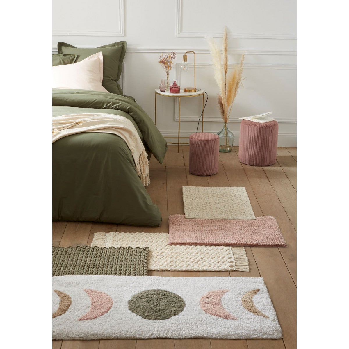 Tapis de bain déco à franges en coton 50x80cm - 5