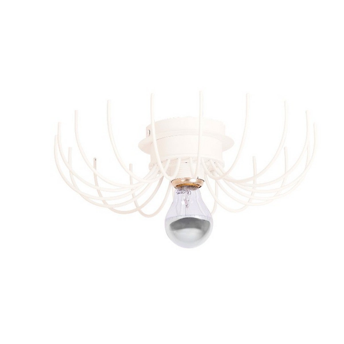 3979 - Aric] Plafonnier fixe Hill - 60W - Sans ampoule - Blanc
