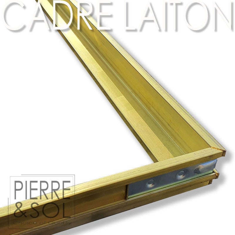 VER-LAI - Cadre de paillasson en laiton multi - 600 x 400 mm 31 mm - 3