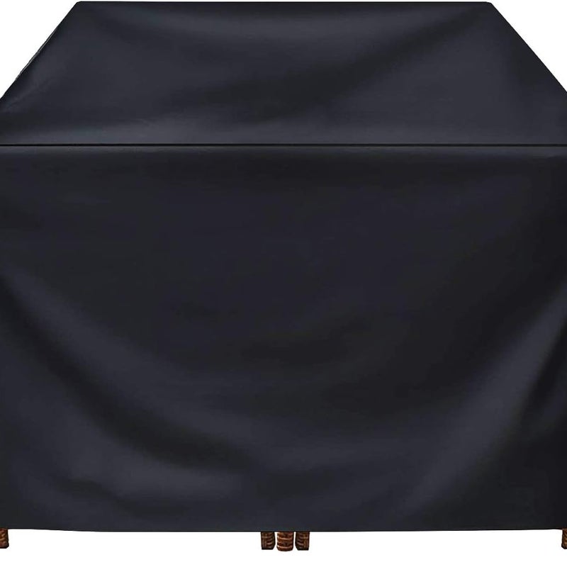Pokrowiec ochronny na meble ogrodowe, wodoodporny i odporny na promieniowanie UV, wykonany z wytrzymałej tkaniny Oxford 420D, idealny do zestawów meb