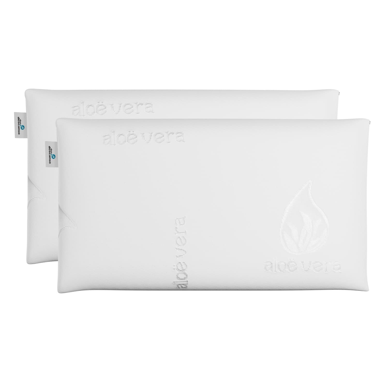 Nalui almohada viscoelástica agatha blanco con doble funda (firmeza media)