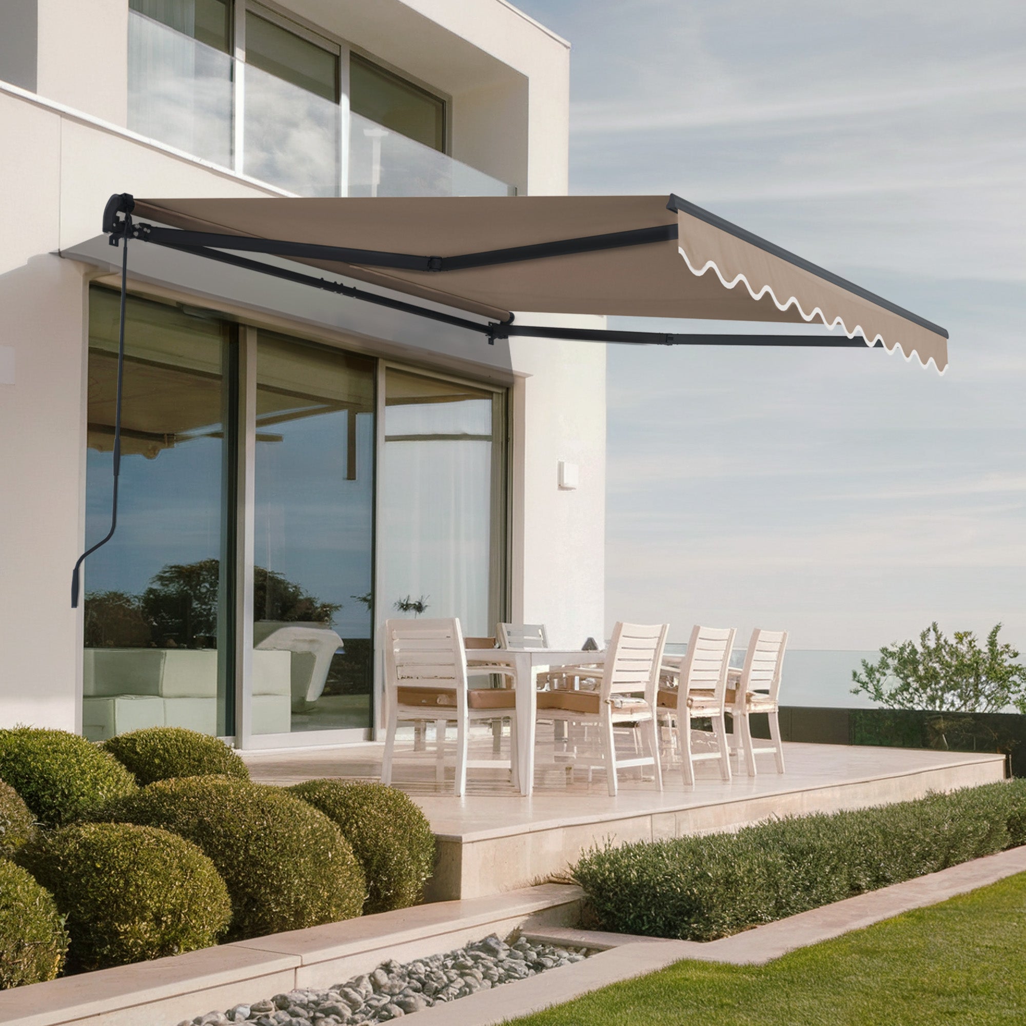 Markiza jednoczęściowa VECCHIO 3m x 2,5m kolor ciemnoszary