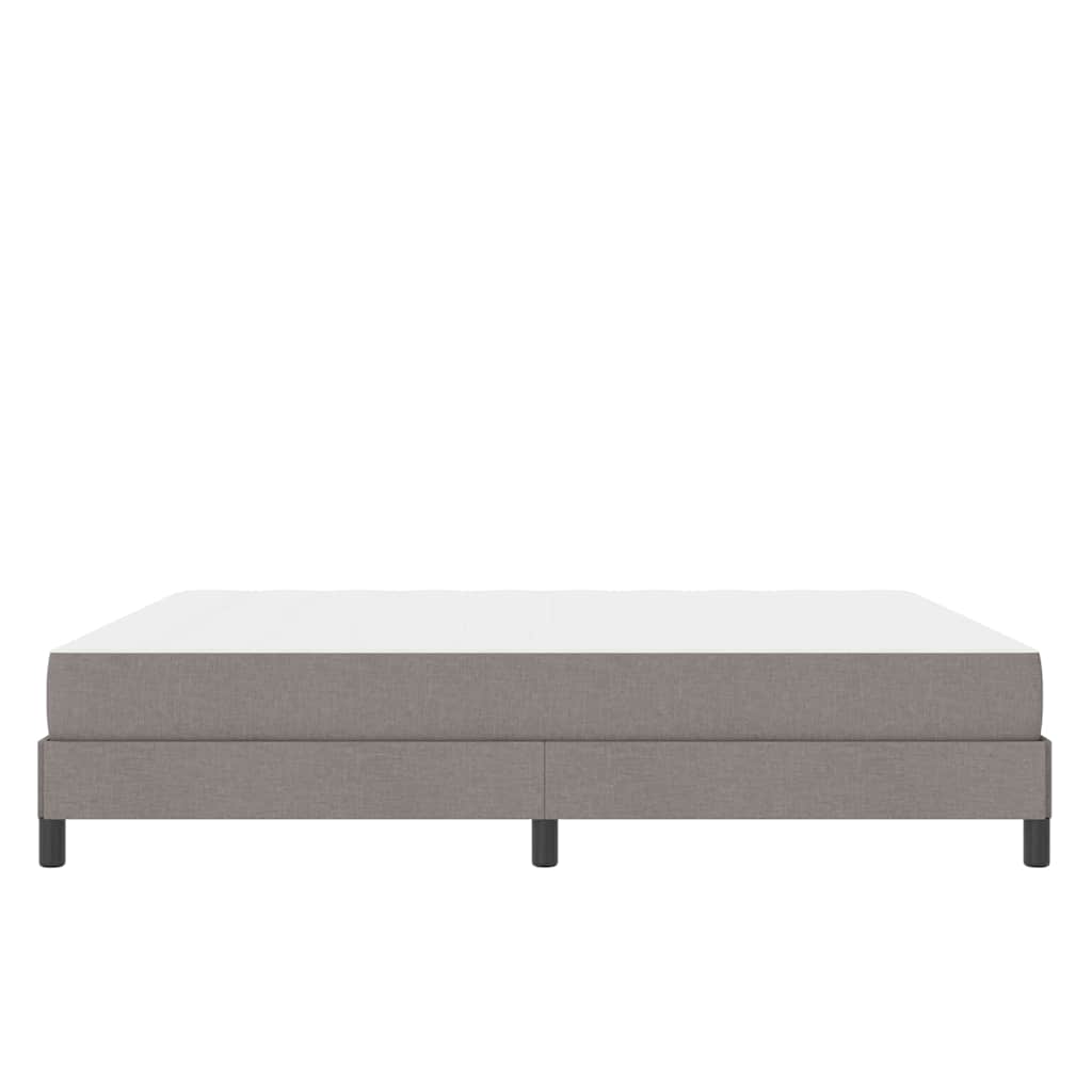 Cadre de lit avec matelas Taupe 180 x 200 cm tissu - 8