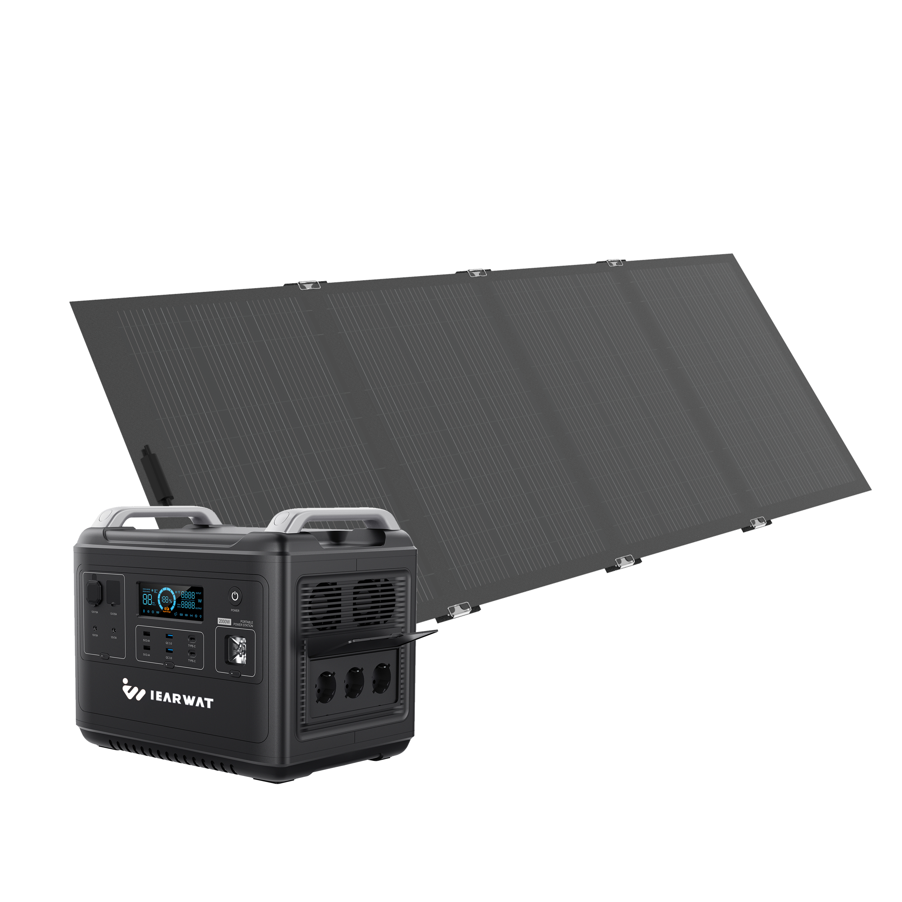 Tiontep Générateur Solaire, Centrale électrique 600W avec 1 Panneaux
