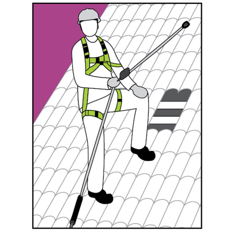 Kit harnais antichute pour toiture - 20 m - FA8010400/20 - 2