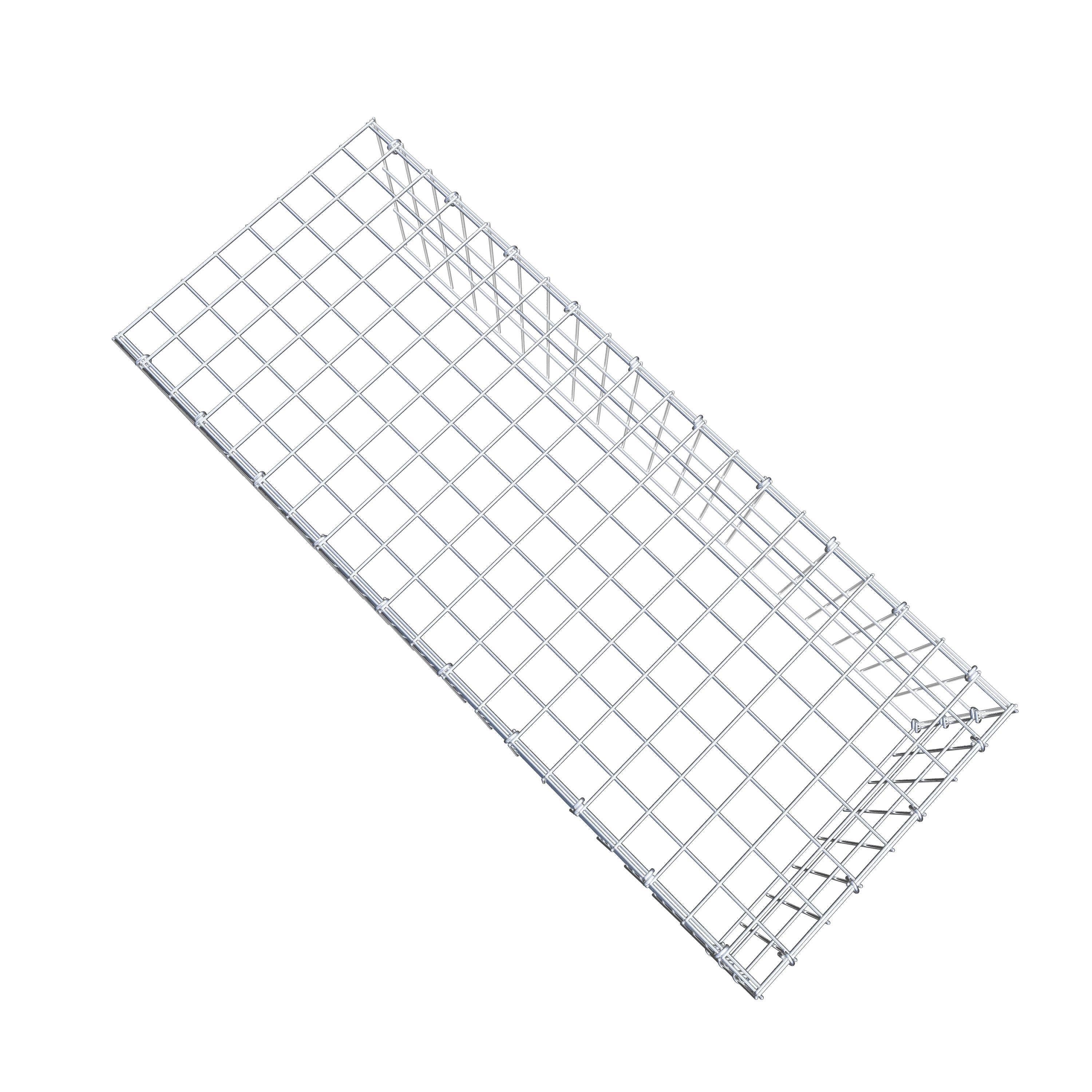 Gavión para ampliar y apilar, 100x30x40cm (LxHxP), malla 5 x 10cm, sin rejilla frontal ni inferior - 8