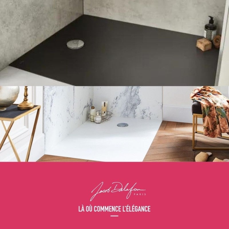 Receveur 140 x 80 JACOB DELAFON Ipso acrylique rectangle blanc - 3