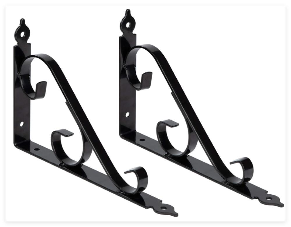 2 Piezas Soporte Estante Madera Escuadras Triangulares Resistentes Para Pared Y Jardineras