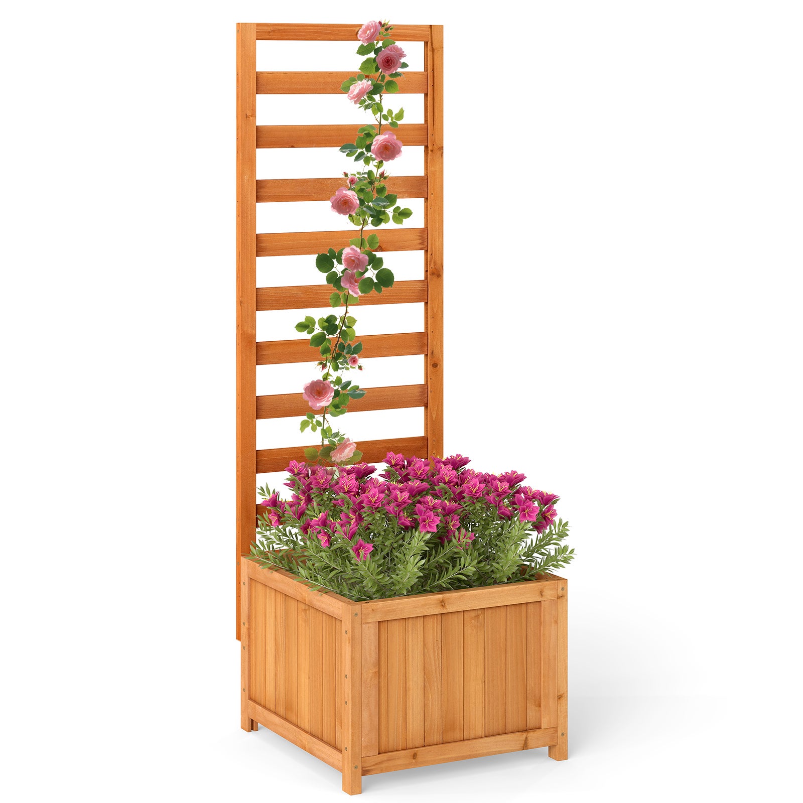 artificial desk plant Tabletop Artificial Green Grass Plants in Mix Color Pots, Black Plant  Container main image 0