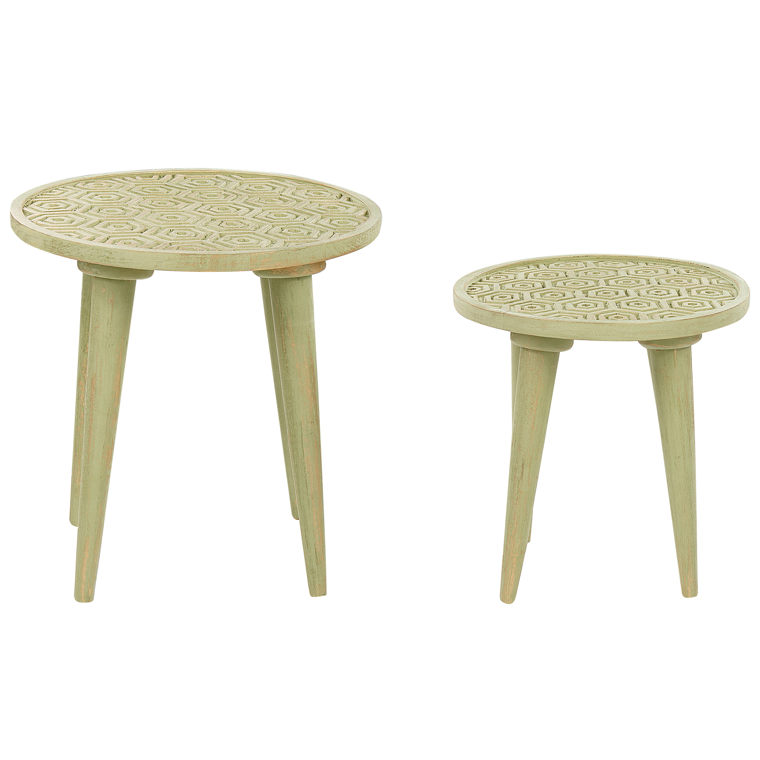 Outsunny Table d'appoint en rotin ronde Table basse Table de salon avec plateau en verre 75 x 42 cm Marron | France