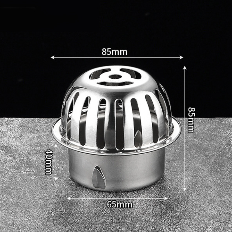 Grille Anti-feuilles Acier Inox 304 Pour Gouttière 90-110 Mm - Protection Descente D'eau Conique - 11