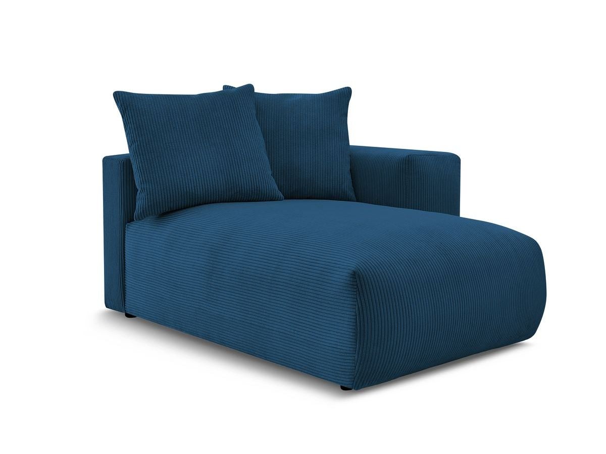 BOBOCHIC Méridienne avec accoudoir pour canapé modulable VOLTAIRE Bleu foncé Angle droit - 2