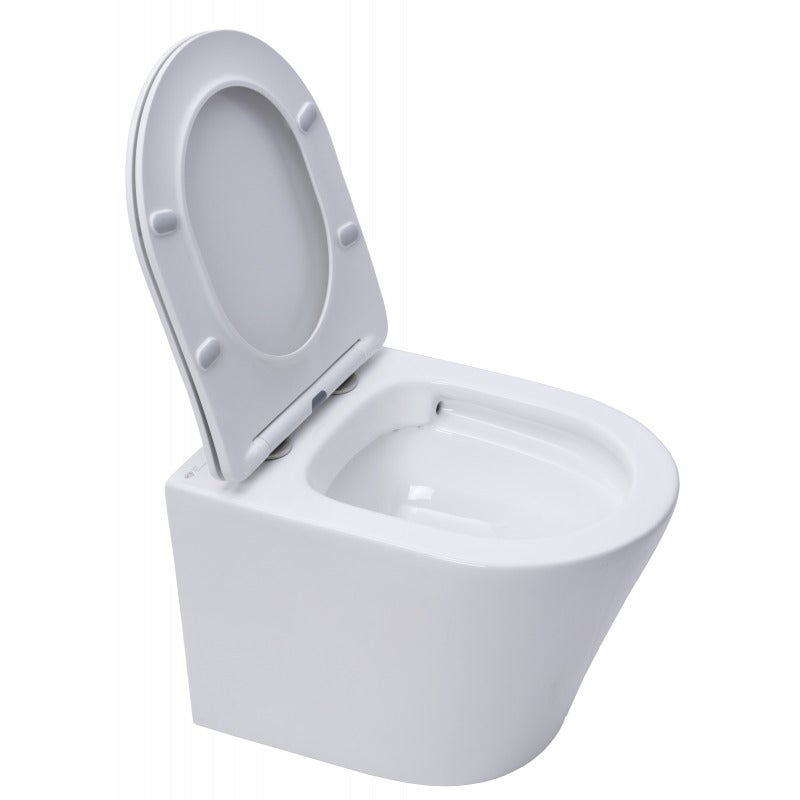 Swiss Aqua Technologies WC suspendu Infinitio sans bride et fixations invisibles + abattant frein de chute (SATINF010RREXP) - 4