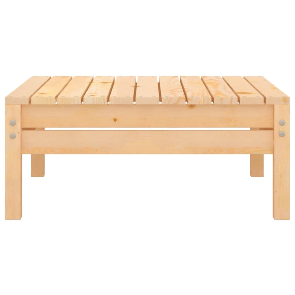 Salon bas de jardin en Bois Marron 7 personnes - 8