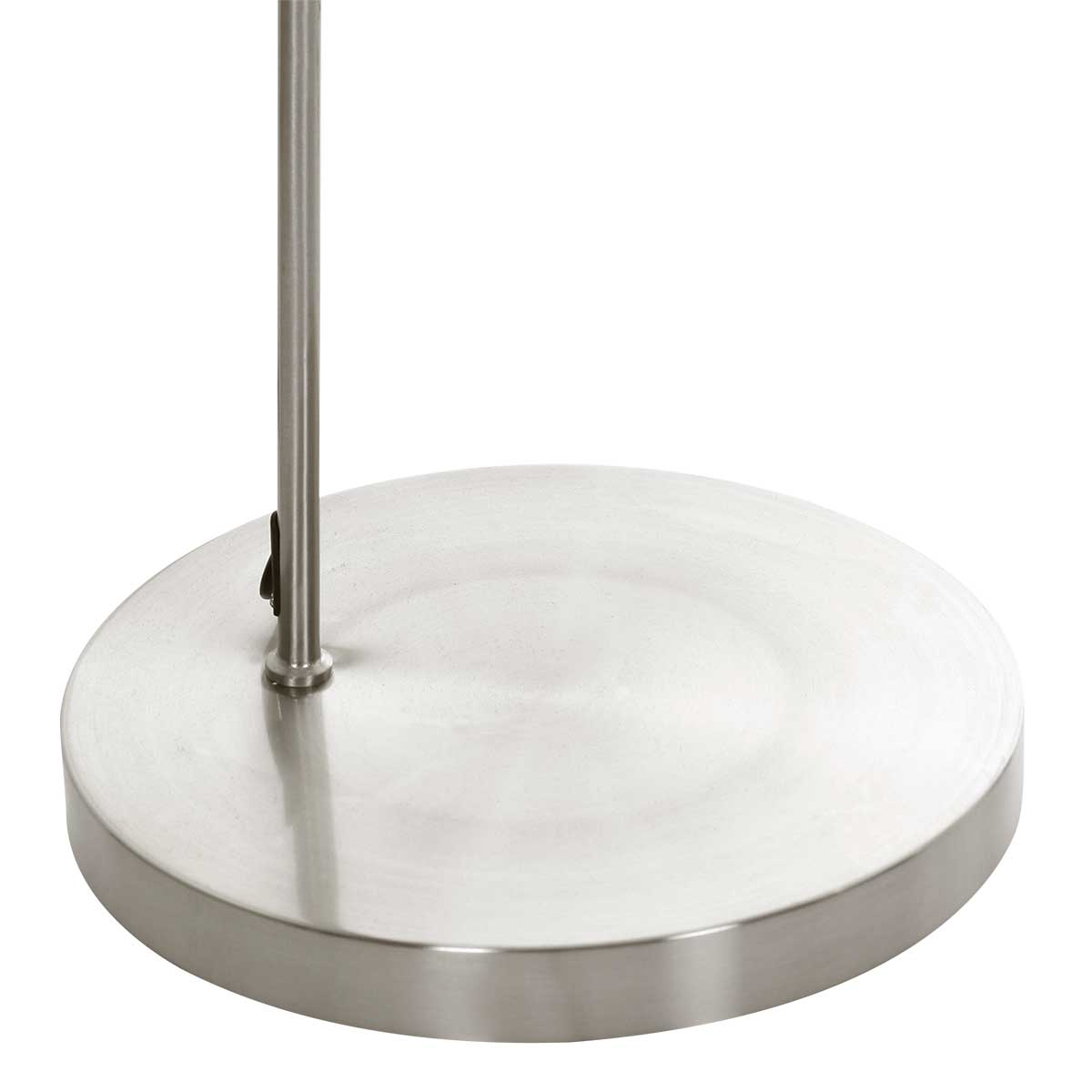 Mexlite - lampada da terra - Solva - acciaio - metallo tessile - lampada ad arco - E27 - 4633ST - 4