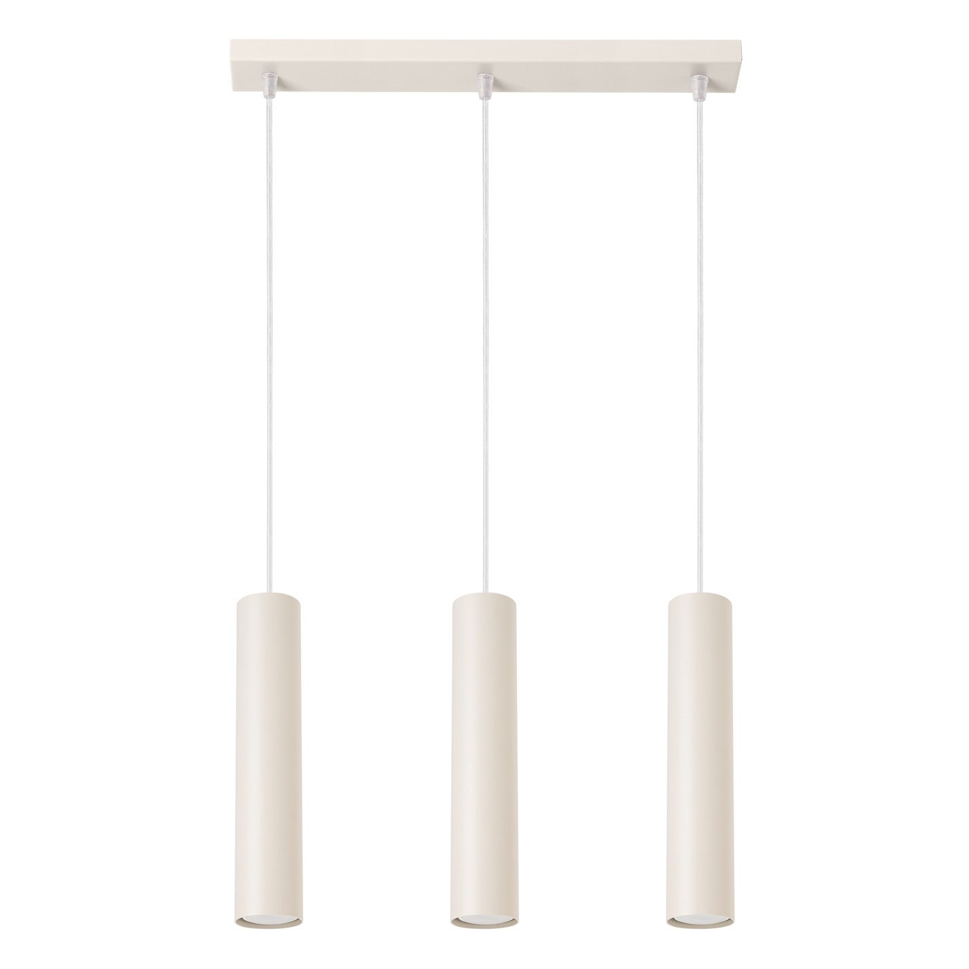 Lampa wisząca Lagos beżowa 3xGU10x10W nowoczesna wym: 98 x 45 x 6 cm metal Sollux Lighting