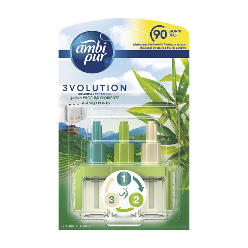 Ambientador ambipur electrico 3 volution japones recambio 21,5 ml
