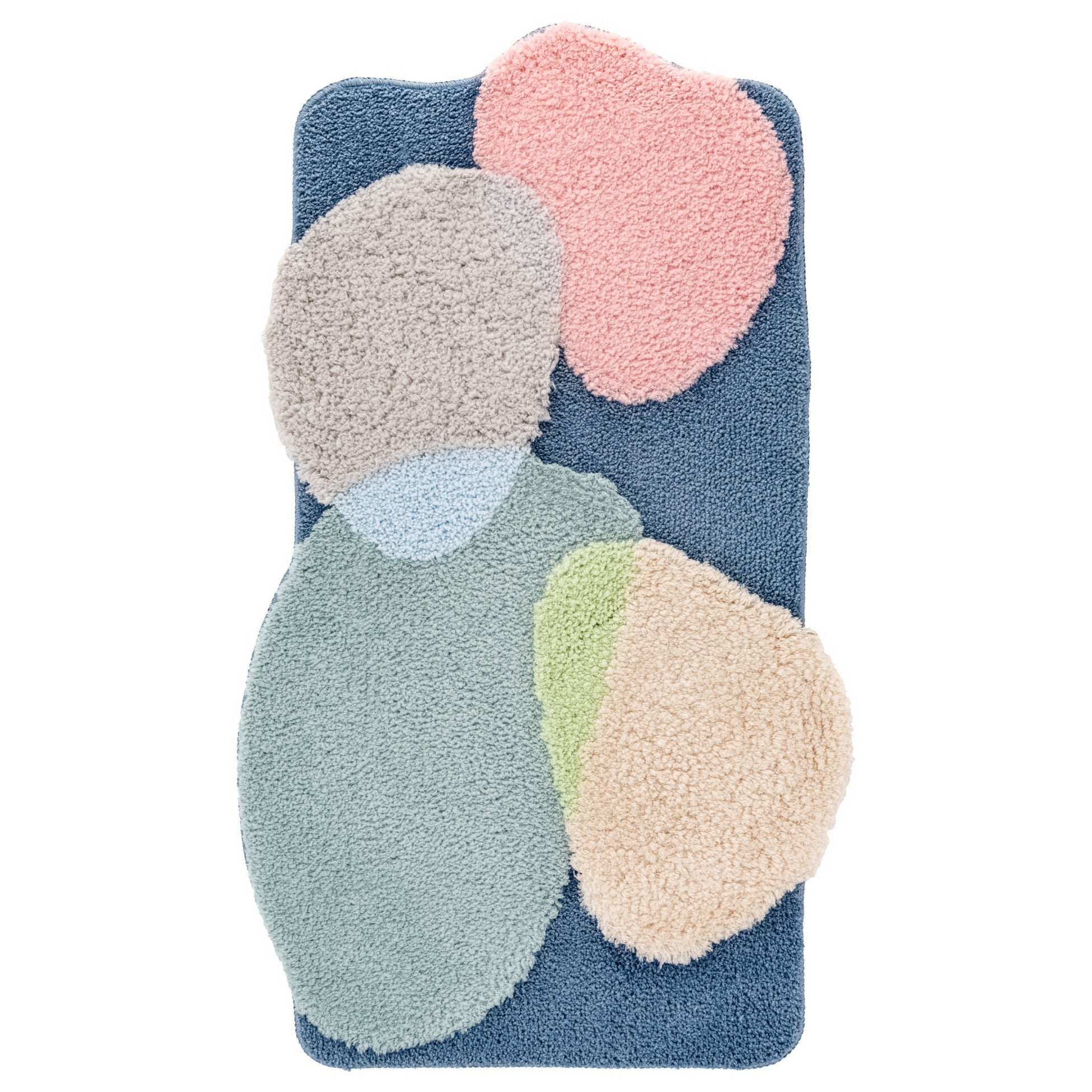 Dywanik łazienkowy Shaggy 3D Gaia 50x80 cm geometryczny wielokolorowy