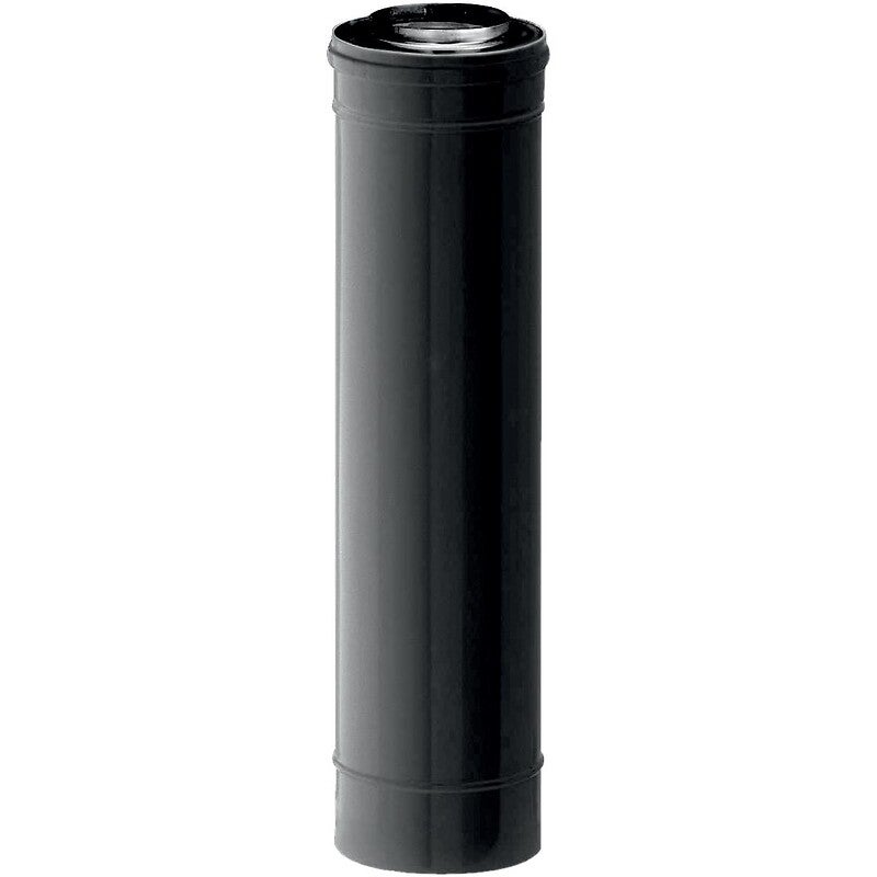 TEN Conduit BIOTEN noir inox/galva 1 mètre Ø80/125mm - 3