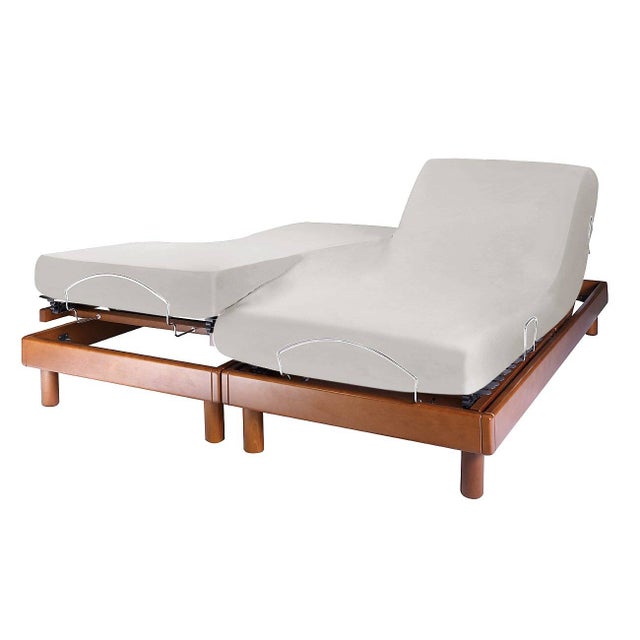 Drap housse lit de relaxation coton bio Fil & Sens CAMIF-2 x 80 x 200 cm-Blanc