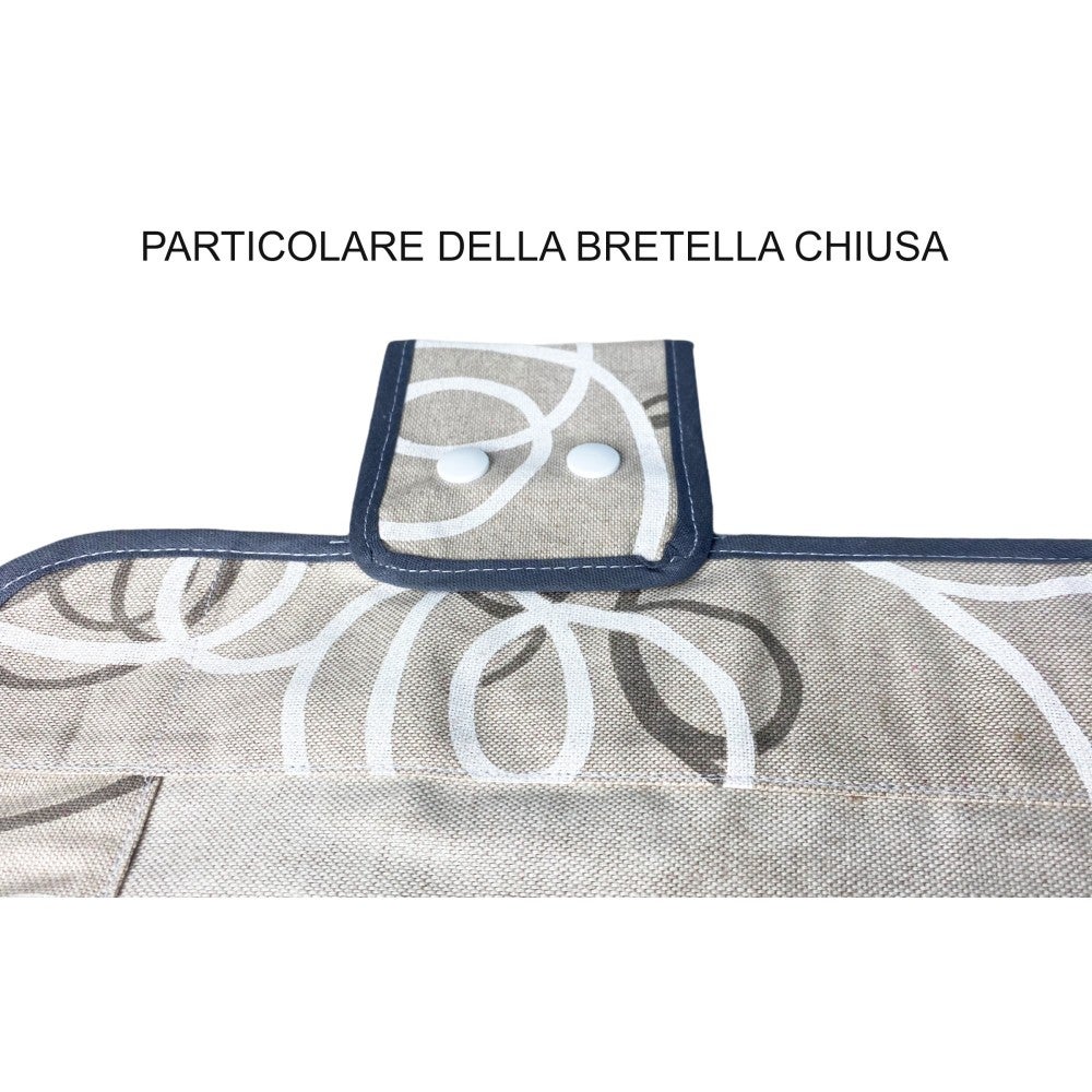 COPRIFORNO copri forno IN TESSUTO streamer GRIGIO - 4