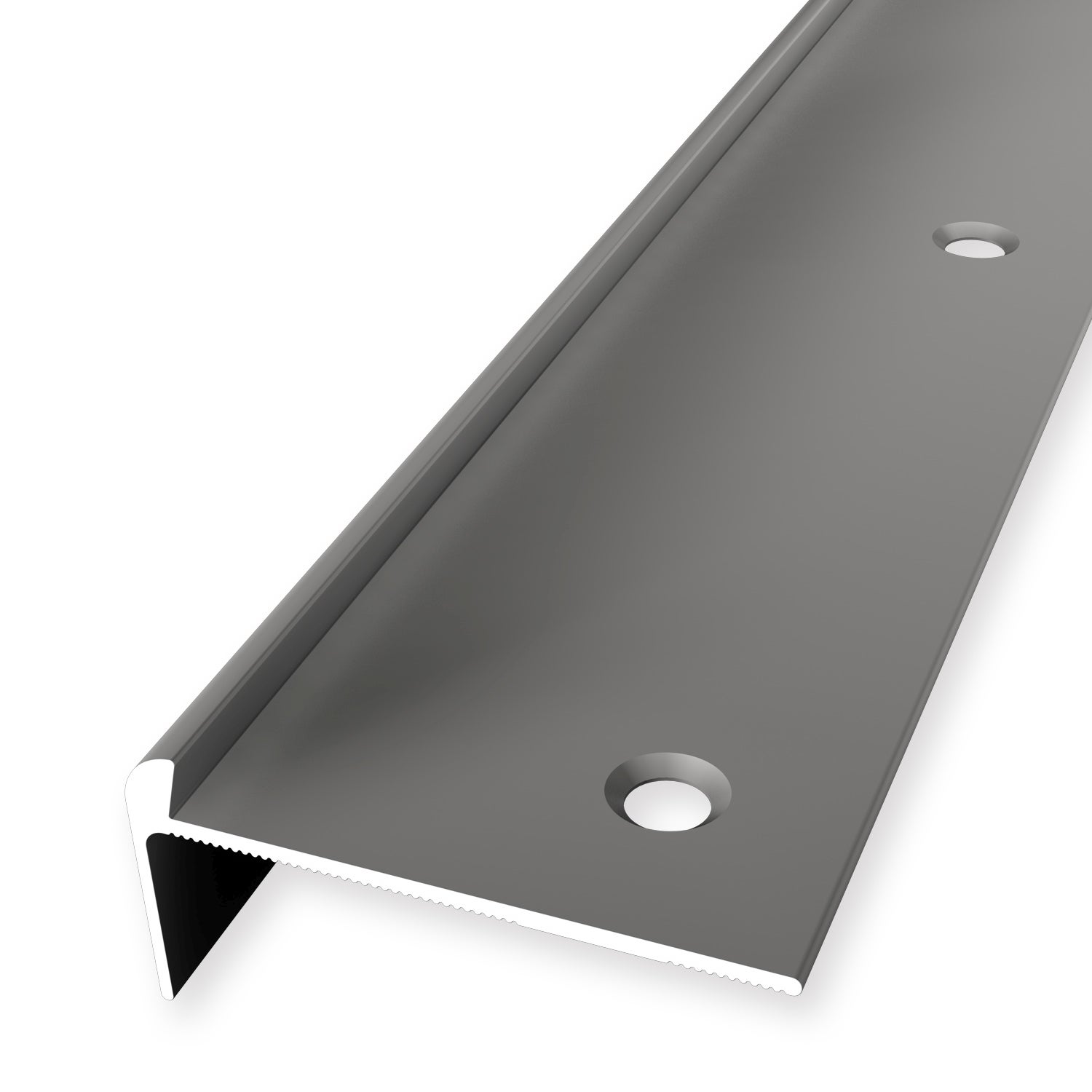 Nez De Marche Küberit 21x48 Mm - 2,5 M Alu Beige, Percement Noyé, Solide Et Discret