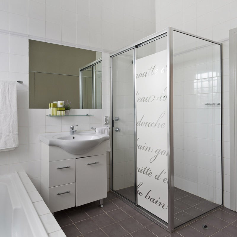 Adesivo porta di doccia Doccia letteraria - Sticker adesivo - adesivi murali - 185x55cm - 4