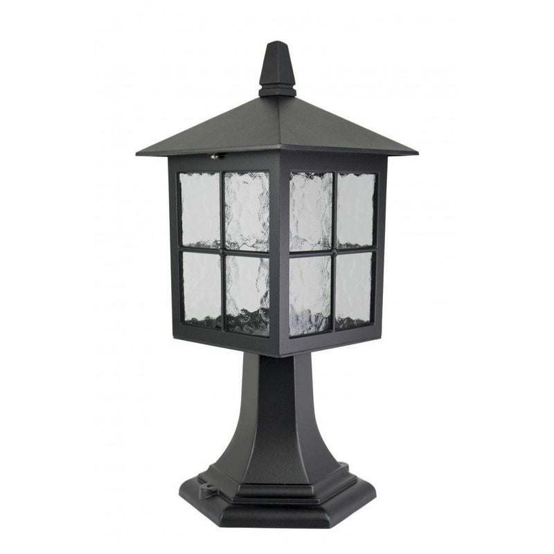 Lampa ogrodowa stojąca Wenecja czarna 1xE27x60W IP43 wym: 45 x 18,5 x 18,5 cm aluminium SU-MA