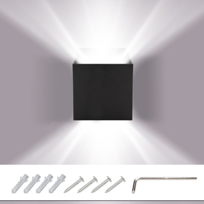 Applique Murale Hofstein – Up/Down – Moderne – Argenté – Lampe Couloir/séjour – Neuf
