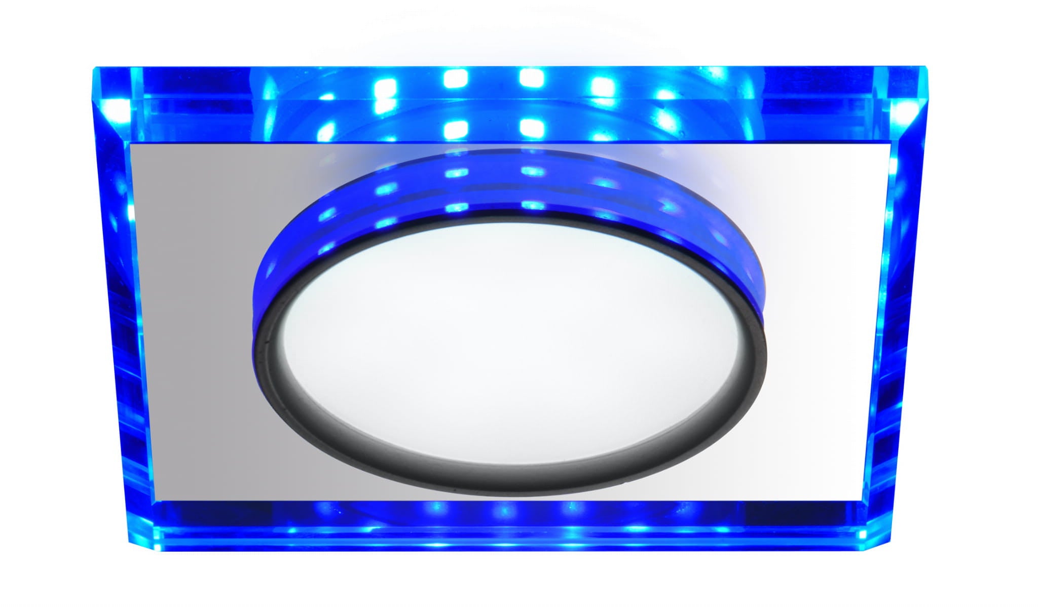 Oprawa stropowa sufitowa wpuszczana Ssp srebrna LED 8W 6500K 500lm wym: 11,2 x 11,2 cm kwadratowa Candellux