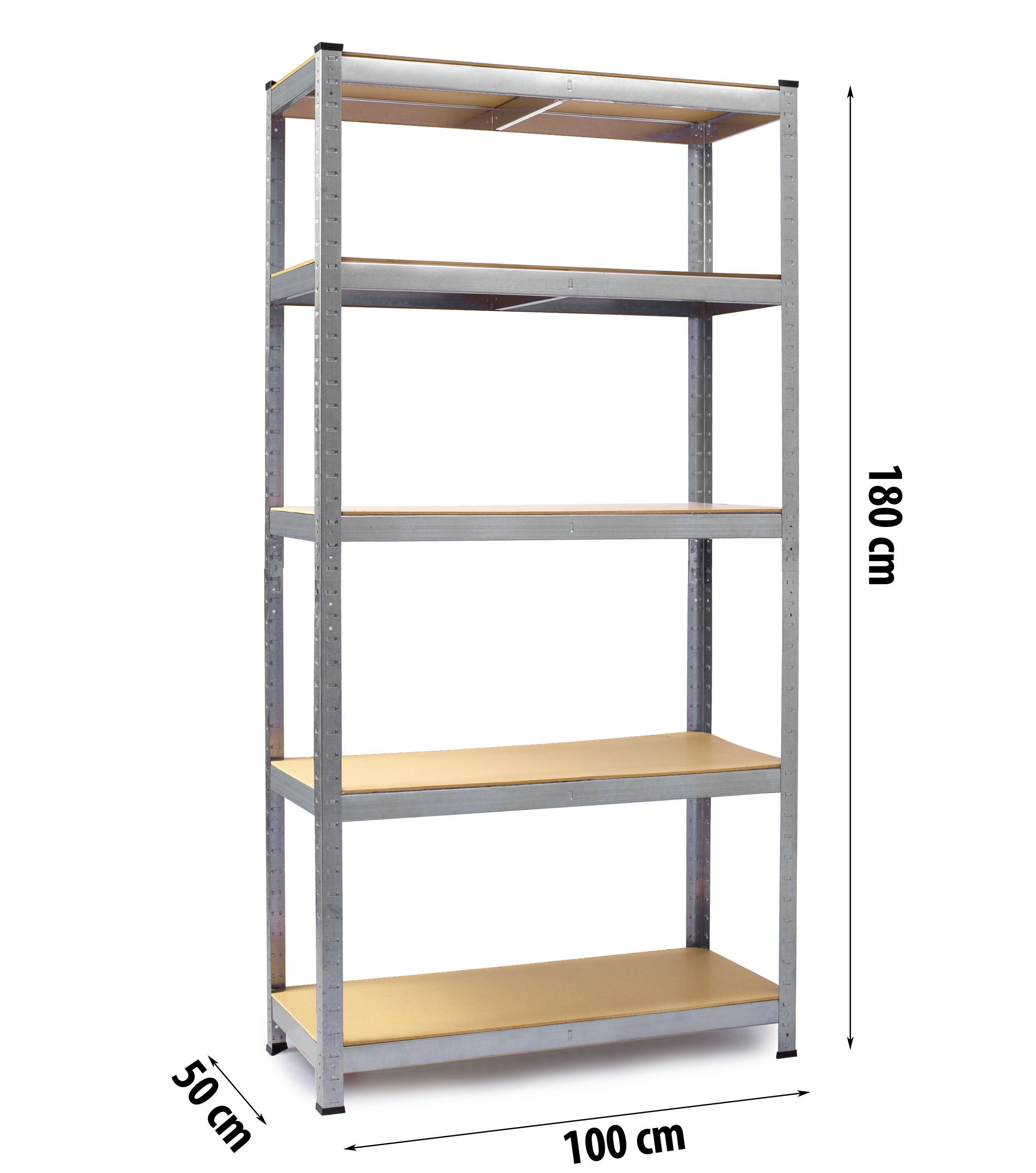 Étagère de rangement en métal 180 x 100 x 50 cm Humberg 4849 - 7