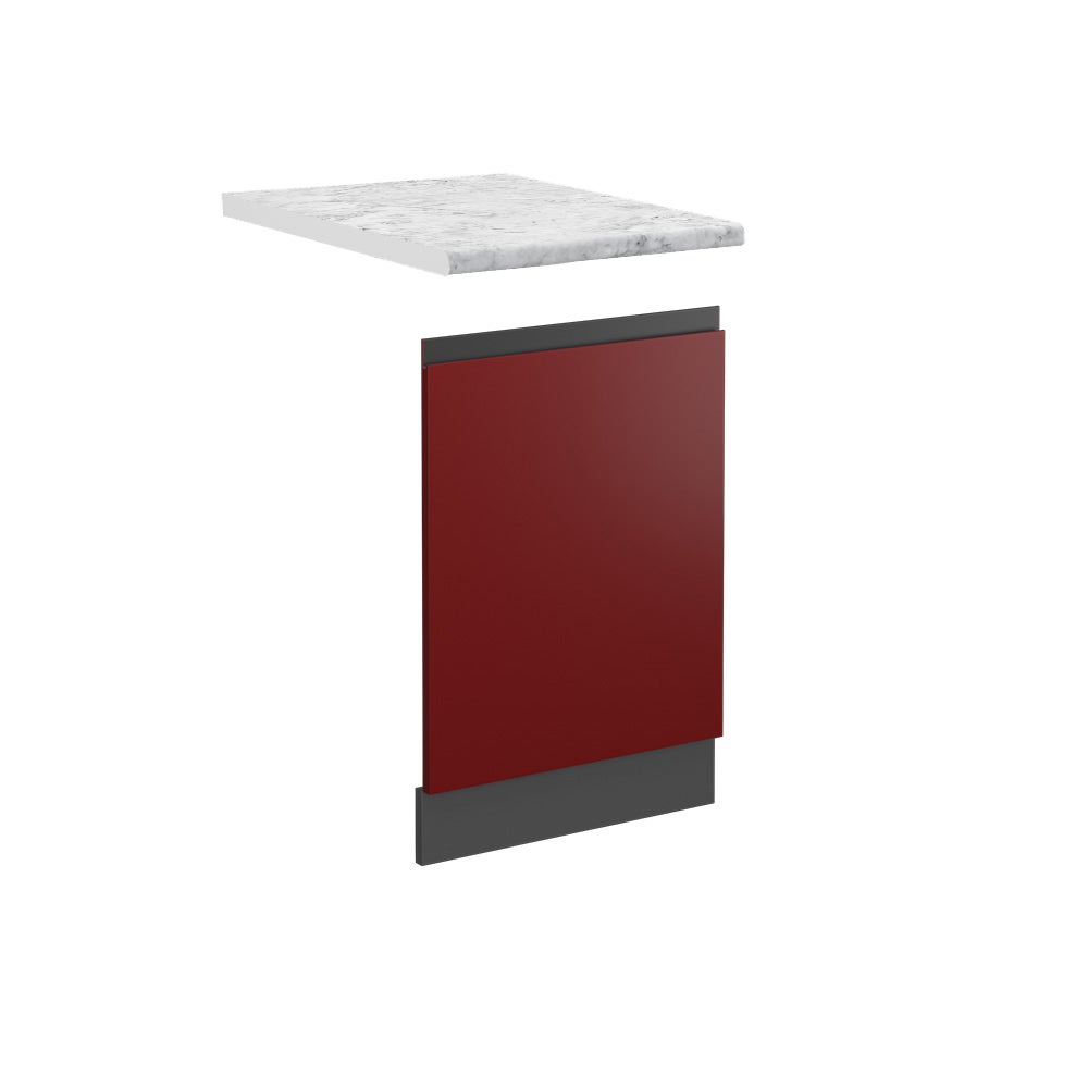 Vicco Panel przedni R-Line, Czerwony, 45 cm J-Shape, BR Marmur