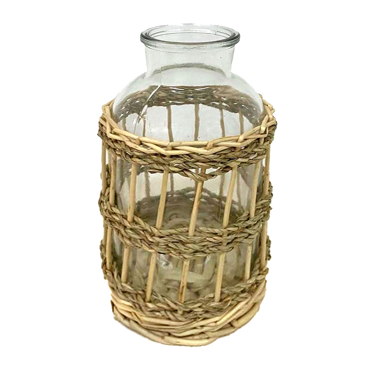 Origen home decor - botellero decoracion | jarrones y portavelas marrón - 21x12x12 cm